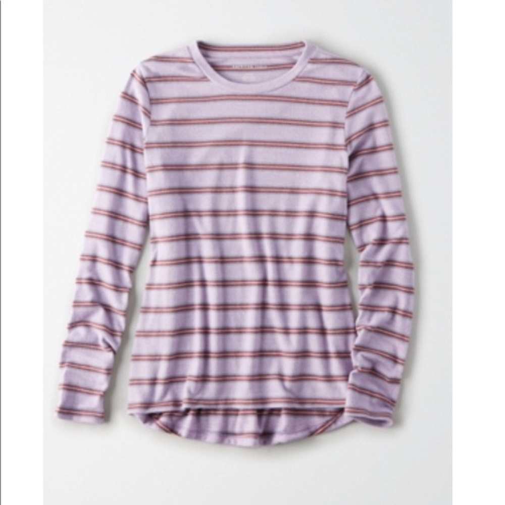 American Eagle Plush Striped Longsleeve
